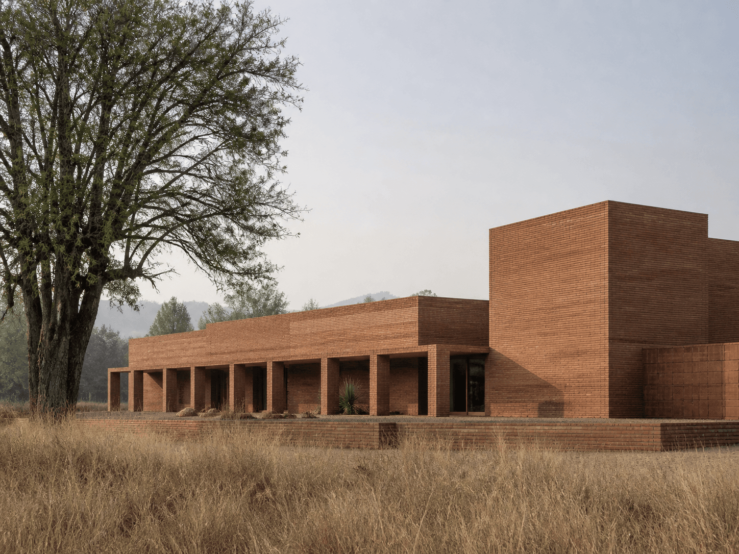 Linear Residence, a fictional architectural application of Kilnora brick